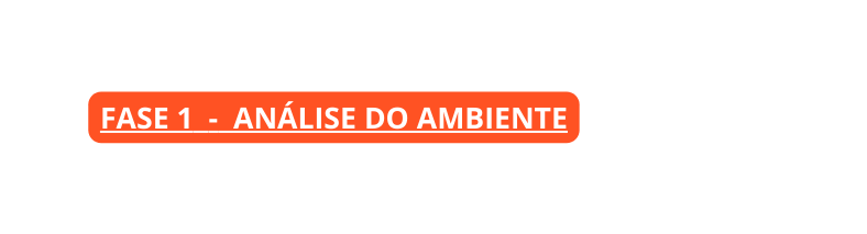 FASE 1 ANÁLISE DO AMBIENTE